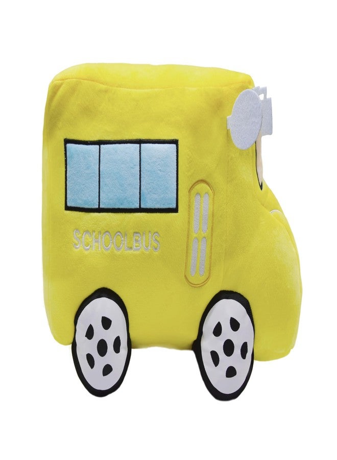 YONLIT Soft Plush School Bus Stuffed Car Toy Super Cute Yellow Truck plushie Excellent Gifts for Kids or Birthday Party 11 Inches - Image 3